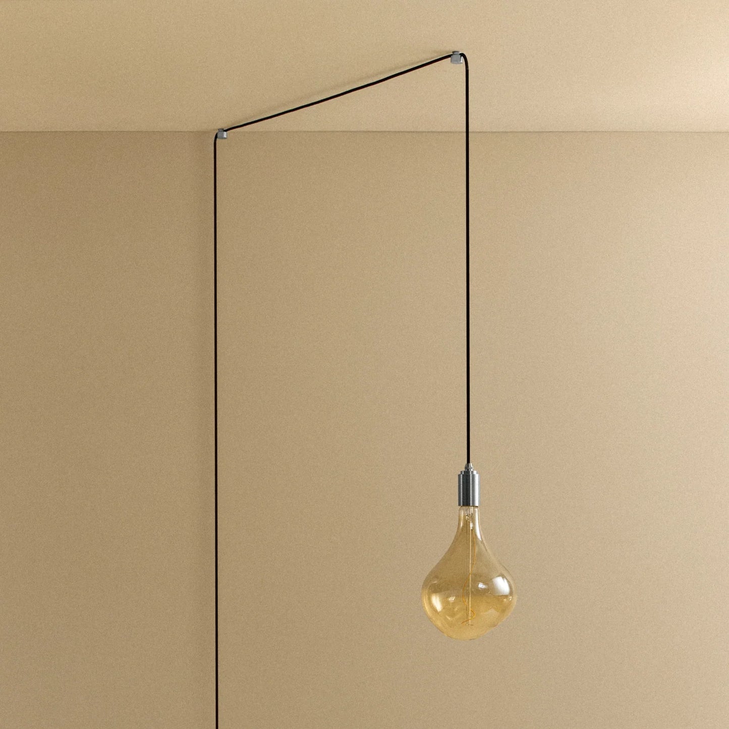 Voronoi II Plug-In Pendant in Stainless Steel
