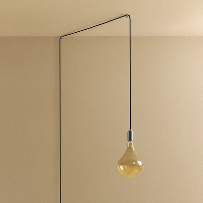Voronoi II Plug-In Pendant in Stainless Steel