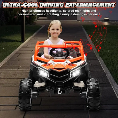 JOYRACER 4x150W RC Off-Road Car for Kids with Shock Absorption and Bluetooth Audio