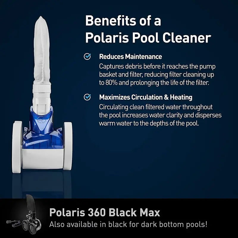 Polaris Vac-Sweep 360 In-Ground Pool Cleaner  Pressure-Side Cleaner with Triple-Jet Propulsion