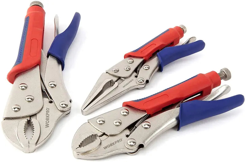 WORKPRO 3-Piece Locking Pliers Set