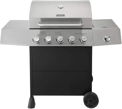 Cuisinart CGG-8500 Five-Burner Propane Gas Grill with Side Burner and Heavy-Duty Construction