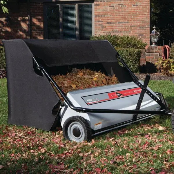 50-Inch Professional Lawn Sweeper  26-Cubic-Foot Capacity, Extra-Wide Collection Efficiency