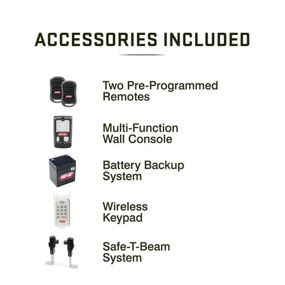 Genie Chain Drive 750 Garage Door Opener 3/4 HPC with Battery Backup, Quiet Chain Drive, Easy Installation, Includes Remotes & Keypad