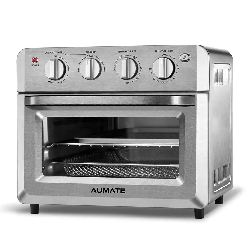 AUMATE Countertop Convection Oven  Compact 6-in-1 Air Fryer & Baking Oven