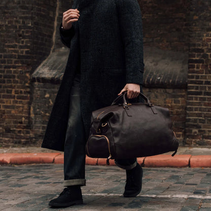 Leather Weekender - Brown