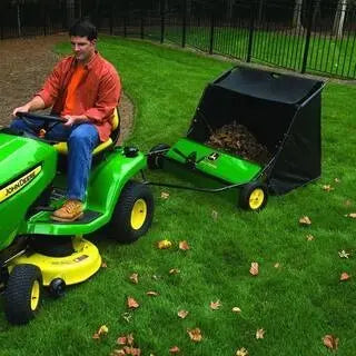 John Deere 42-Inch Trailing Lawn Sweeper  24-Cubic-Foot Capacity with Adjustable Brush Height