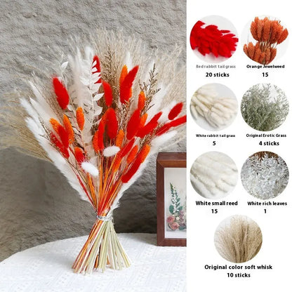 Curated Dried Flower Bouquet  Rustic Botanical Arrangement for Home & Wedding Spaces