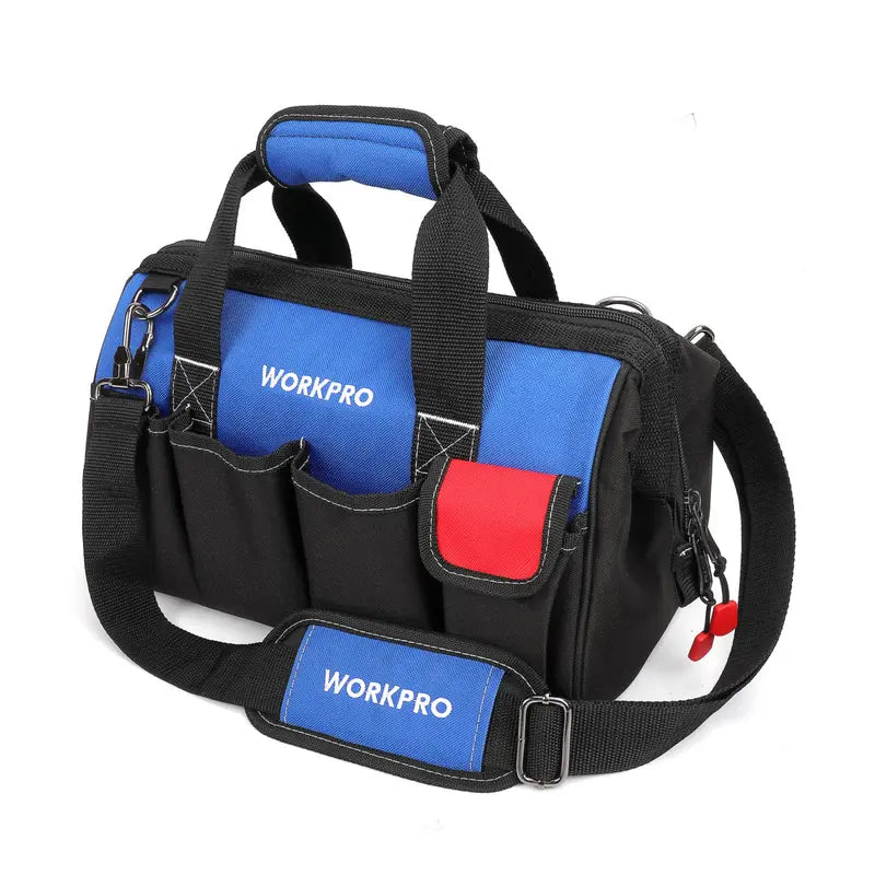 WORKPRO 14″ Multi-Pocket Tool Bag with Adjustable Shoulder Strap