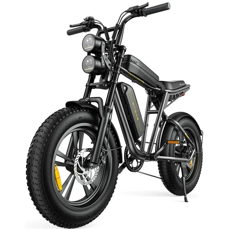 AKEZ 1000W All-Terrain Electric Bike  28 mph Top Speed, 48V 13Ah Removable Battery, 20×4.0″ Fat Tires, Full Suspension, UL Certified