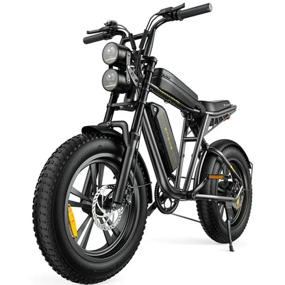 AKEZ 1000W All-Terrain Electric Bike  28 mph Top Speed, 48V 13Ah Removable Battery, 20×4.0″ Fat Tires, Full Suspension, UL Certified