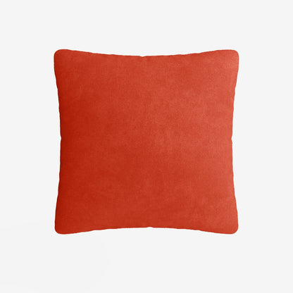 Coussin en velours ocre déhoussable 40x40cm