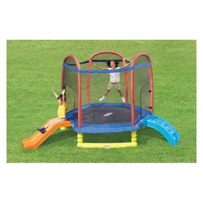 Little Tikes 7-Foot Enclosed Trampoline with Safety Net