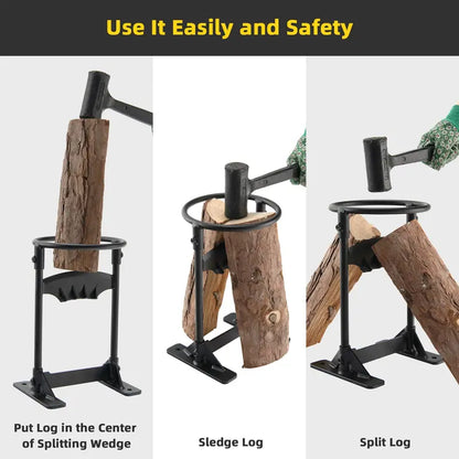 High-Carbon Steel Manual Firewood Kindling Splitter