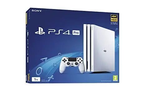 PlayStation 4 Pro 1TB Console  Sleek White Gaming System