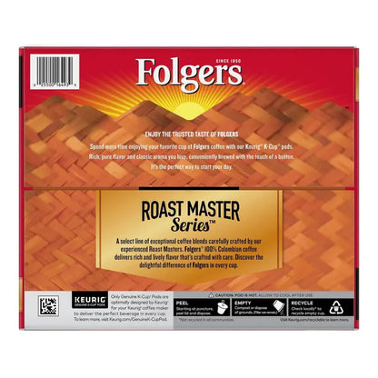Folgers 100% Colombian Medium Dark Roast Coffee K-Cups, 100 Count  Rich Flavor, Keurig Compatible