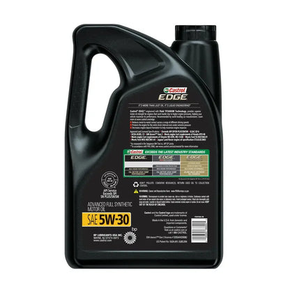 Castrol EDGE 5W-30 Full Synthetic Motor Oil  5-Quart Bottles, 3-Pack for High-Performance Engines