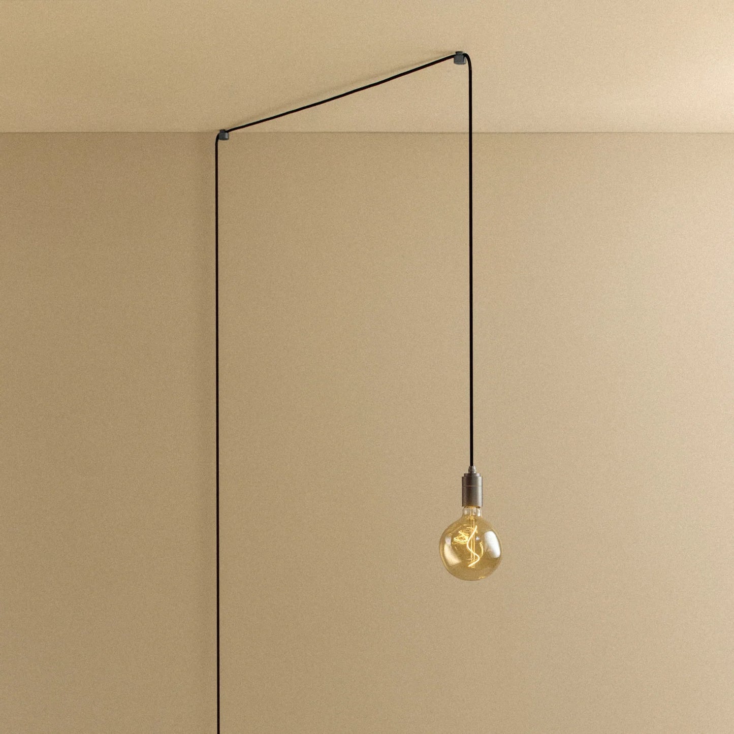 Voronoi I Plug-In Pendant in Graphite
