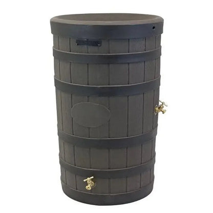 Good Ideas Rain Wizard 50-Gallon Rain Barrel  American Oak Style, BPA-Free, Easy-Connect Downspout Kit (2026)