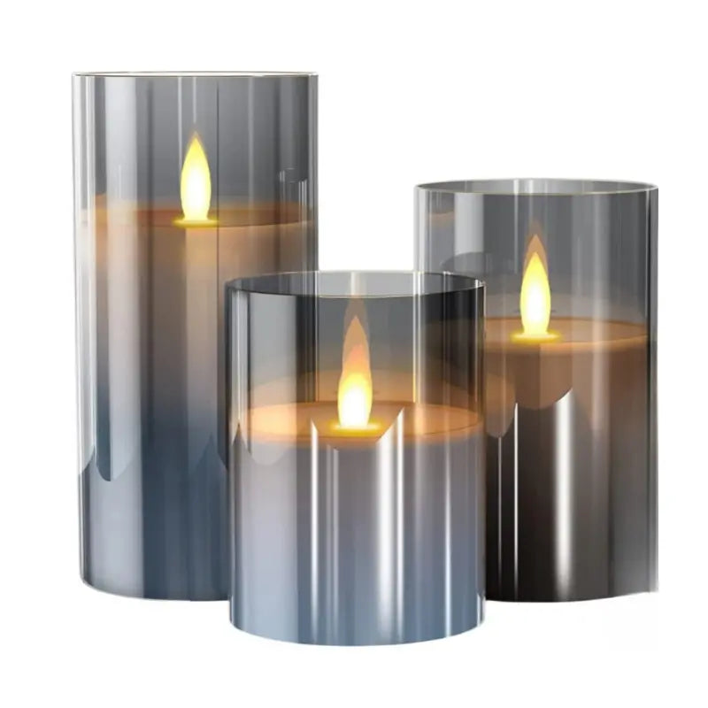 Remote-Controlled LED Flameless Candle Set  Safe &amp; Ambient Lighting