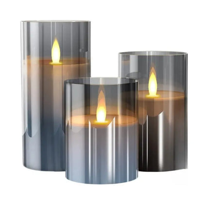 Remote-Controlled LED Flameless Candle Set  Safe &amp; Ambient Lighting