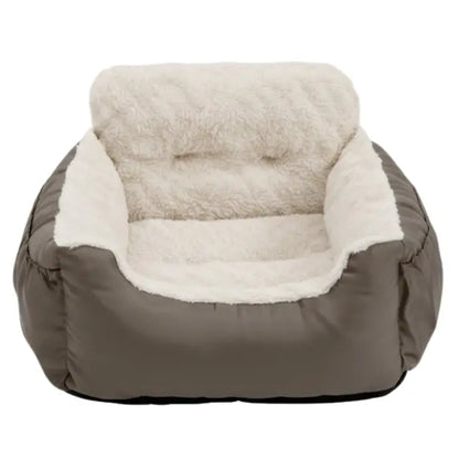 Compact 25-Lb Pet Car Seat Booster Compatible with Front and Rear Vehicle Seats