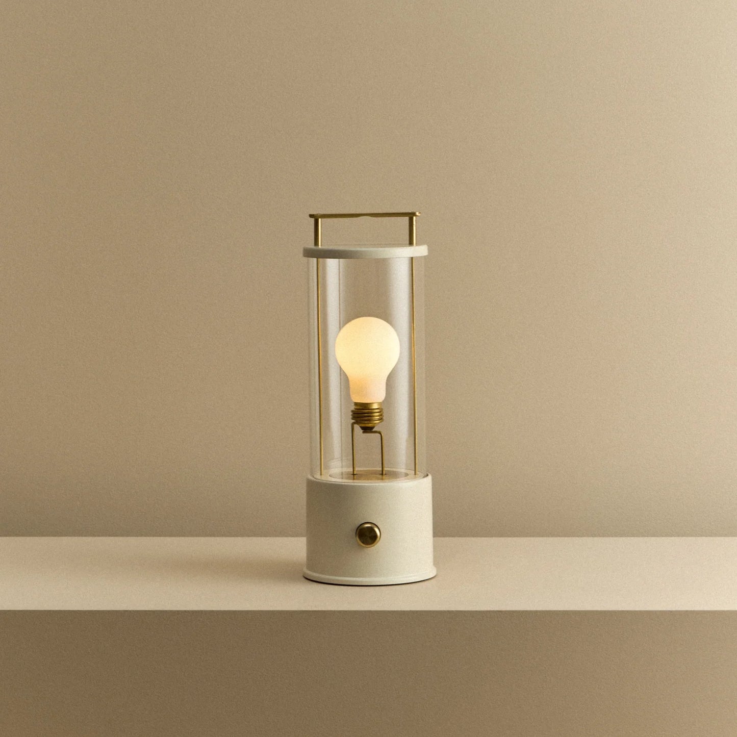 The Muse 2.0 Portable Lamp in Candlenut White
