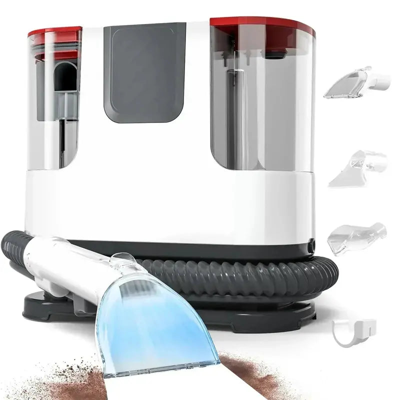 Portable Carpet & Upholstery Spot Cleaner  12Kpa Suction Power with 360° Swivel Wheels