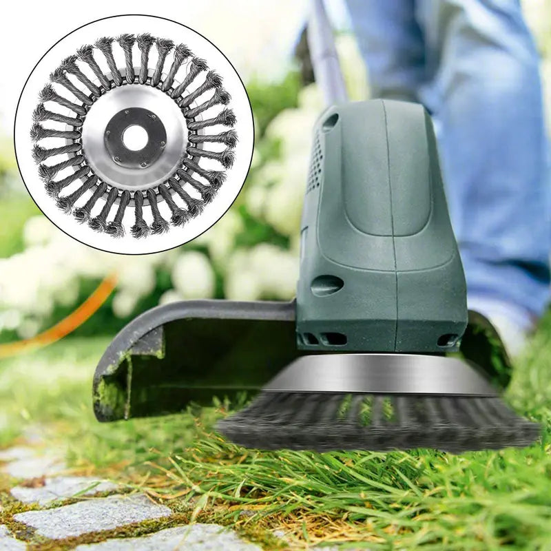 Heavy-Duty Wire Grass Trimmer Head  Unbreakable Replacement Mowing Spool