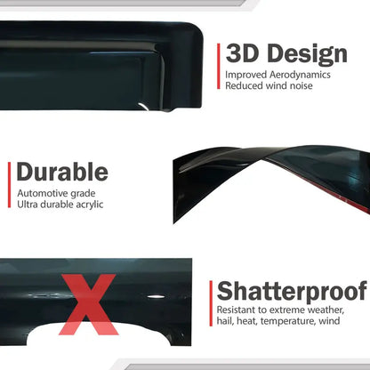 JSP Window Vent Visor For Dodge Dart 2013-2016 Tape-On Rain Guard Deflector
