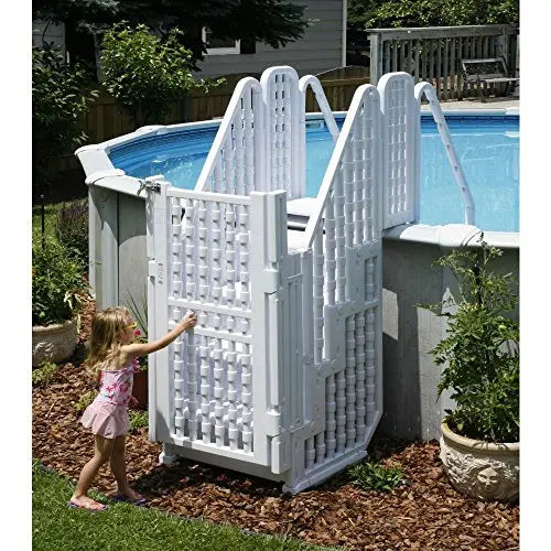 2025 Easy Step Pool Access System  Integrated Safety Gate for Low-Entry Transitions