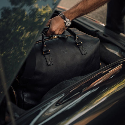 Leather Weekender - Black