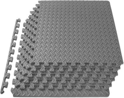 Non-Slip EVA Foam Floor Tiles  Interlocking Mat Set for Home Fitness