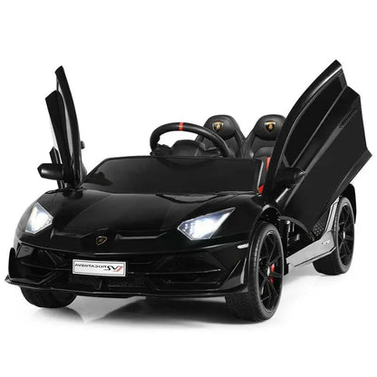 Licensed Lamborghini SVJ Kids Ride-On  12V Battery-Powered Electric Sports Car Toy with Trunk Storage & Parental Remote Control