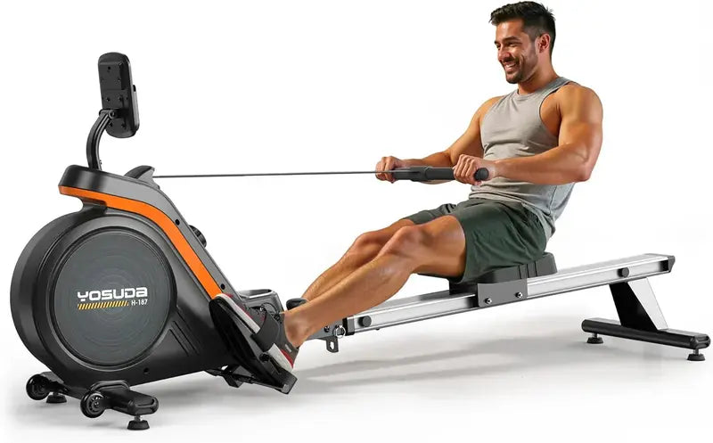 YOSUDA Magnetic/Water-Resistance Rowing Machine  App-Connected & Bluetooth Enabled