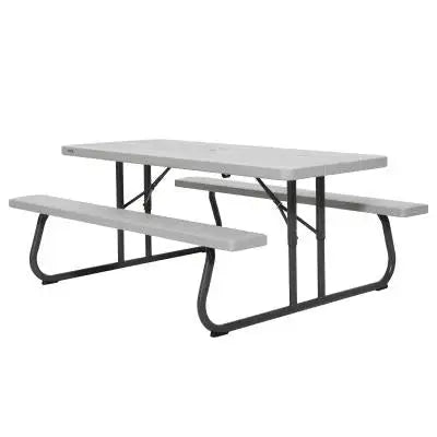 6-Foot Classic Folding Picnic Table  Lightweight, All-in-One Outdoor Dining Set