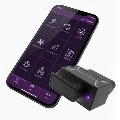 Bluetooth OBD2 Scanner  iOS & Android Compatible, Works with 1996+ Vehicles