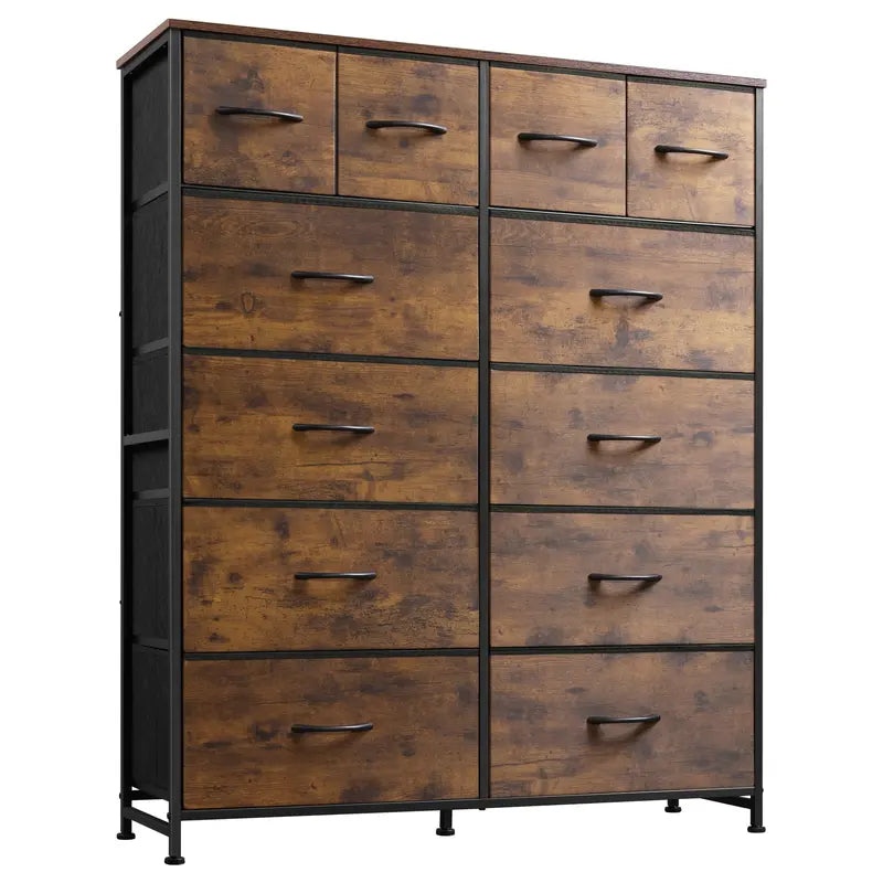 WLIVE 12-Drawer Tall Dresser for Bedroom Storage and Organization