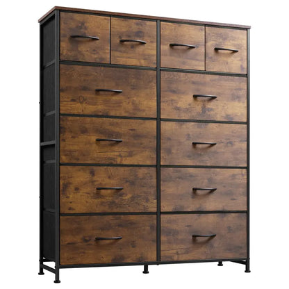 WLIVE 12-Drawer Tall Dresser for Bedroom Storage and Organization