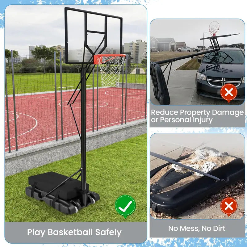 Heavy-Duty Basketball Hoop Sandbag Anchor  Indoor/Outdoor Weighted Base for Portable Rims