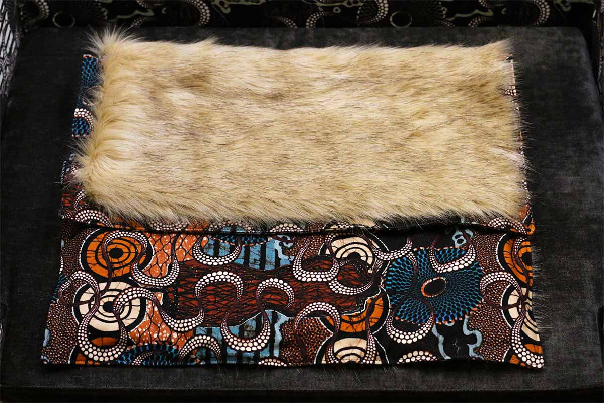 Couverture pour chat « Metis » Africa - Tissu Jean-Paul Gaultier