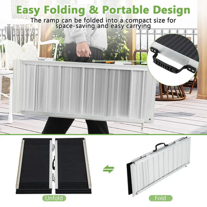 Lightweight Portable Aluminum Wheelchair Access Ramp