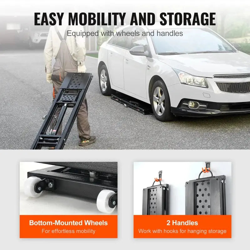 5000-Lb Portable Hydraulic Car Lift System for Home Garage Use  Automatic Jack Platform