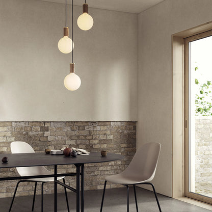 Triple Pendant in Walnut + Sphere IV