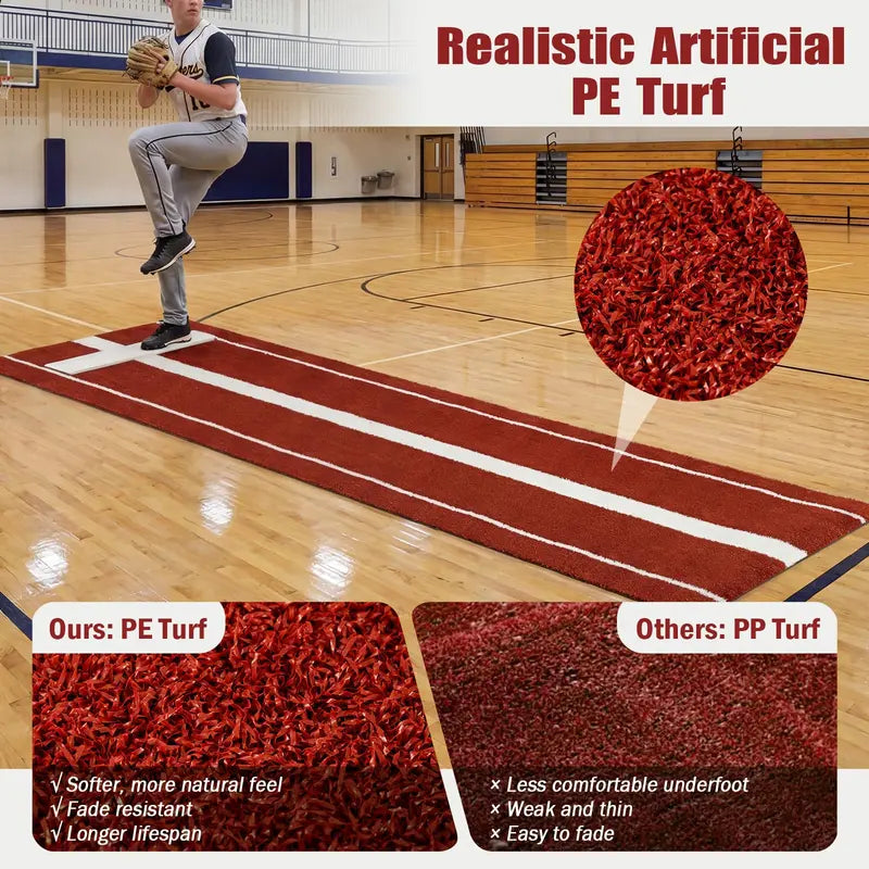 10′ x 3′ Indoor/Outdoor Softball Pitching Practice Mat