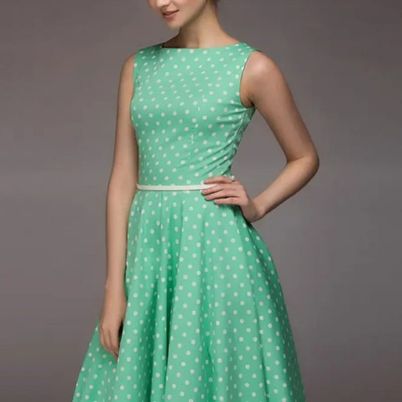 Robe Vintage à Pois "Valse Rétro"