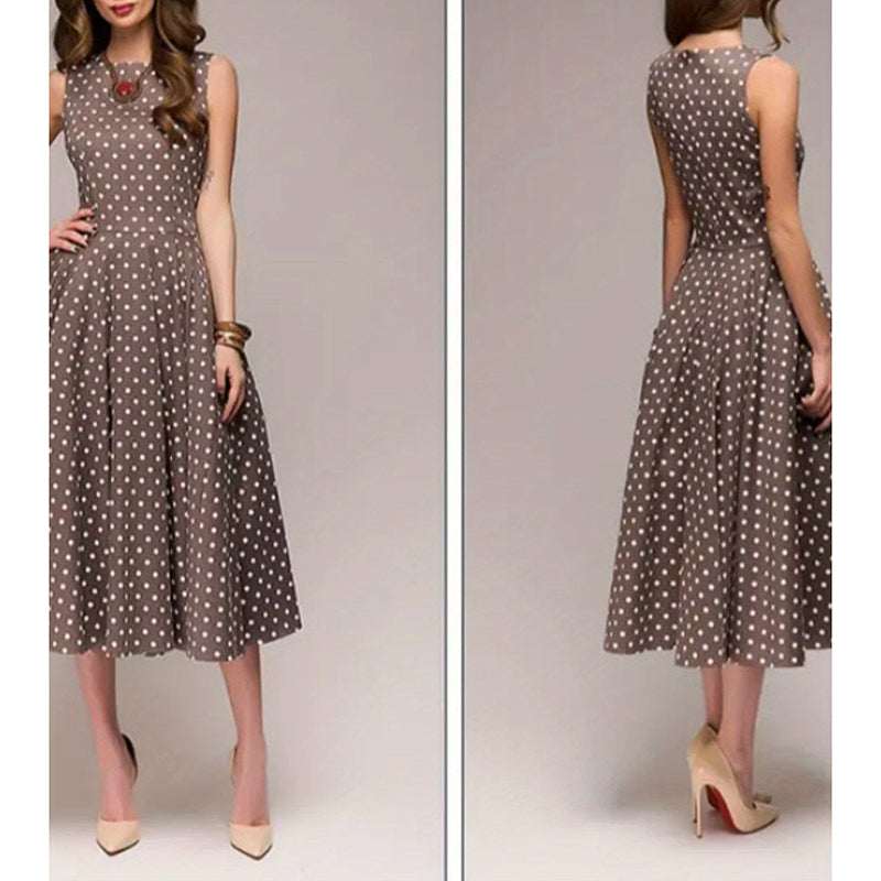 Robe Vintage à Pois "Valse Rétro"