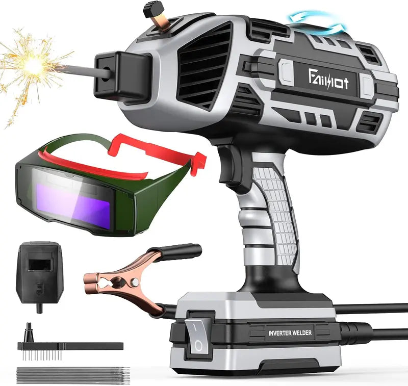 Compact 110V ARC Welder — 20120A IGBT Inverter, Portable for Home & Pro Repairs (Includes Auto-Darkening Goggles)