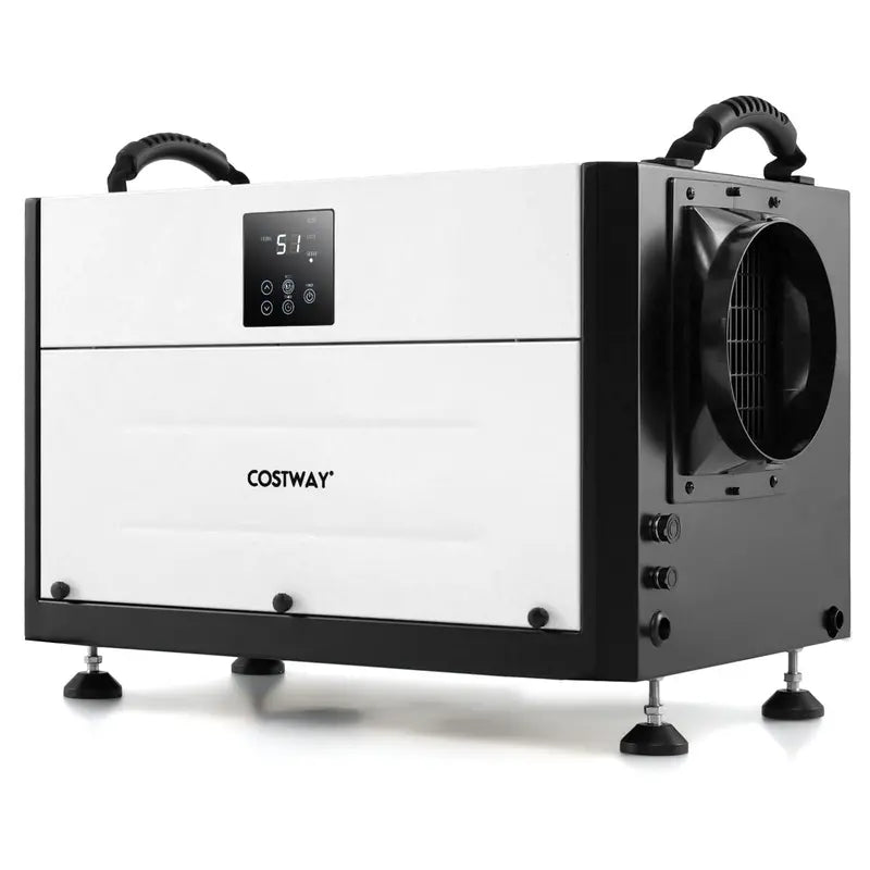 124-Pint Crawl Space Dehumidifier  Designed for 1,300 Sq. Ft Areas with 9.8-Foot Drain Hose & Remote Panel