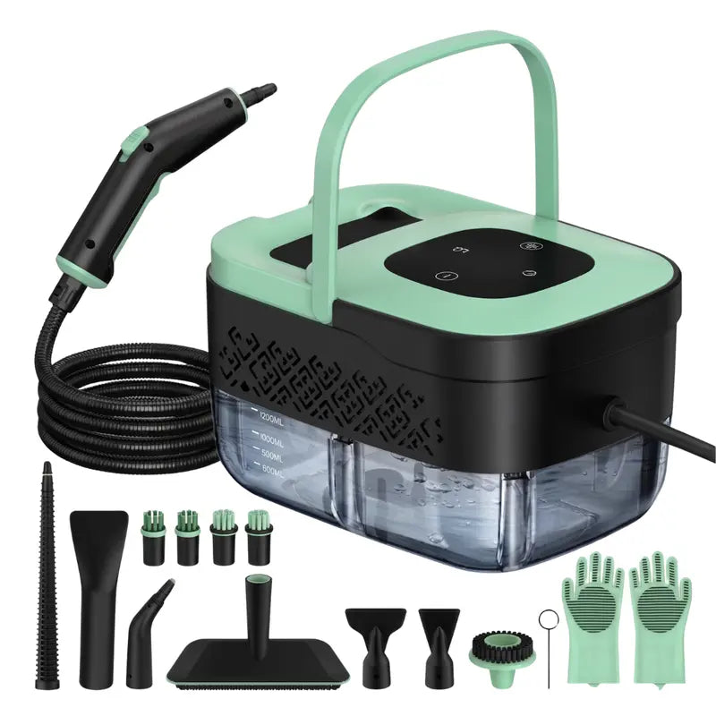 1500W Multi-Surface Steam Cleaner with 1.25L Boiler and 12 Cleaning Accessories